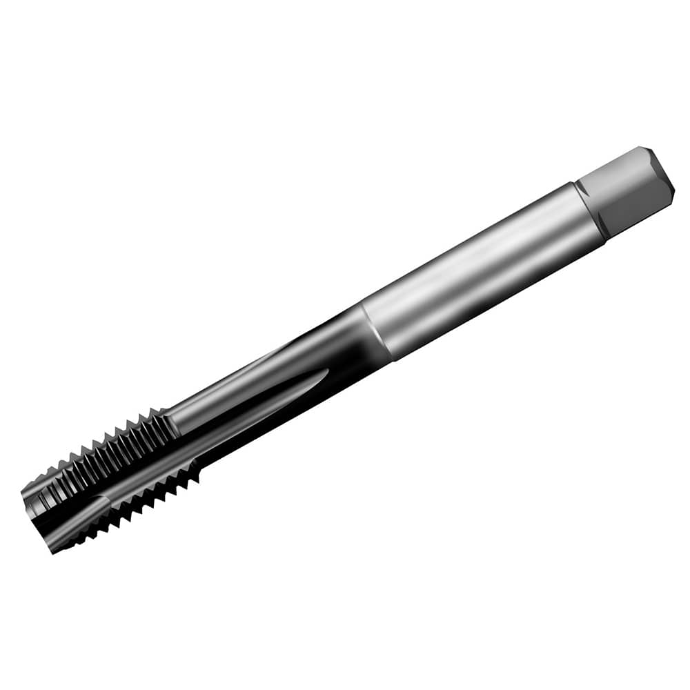 Sandvik Coromant - 1/2-13 DIN/ANSI Class 2BX 3-Flute TiAlN Finish HSS-E-PM Spiral Point Tap - Exact Tool & Supply