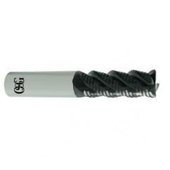 1" Dia. - 5" OAL - TIAlN CBD - .19 CR- Roughing End Mill - 4 FL - Exact Tool & Supply