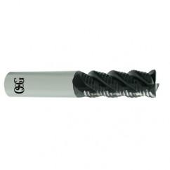 1/4" Dia. - 2" OAL - TIAlN CBD - .03 CR- Roughing End Mill - 4 FL - Exact Tool & Supply