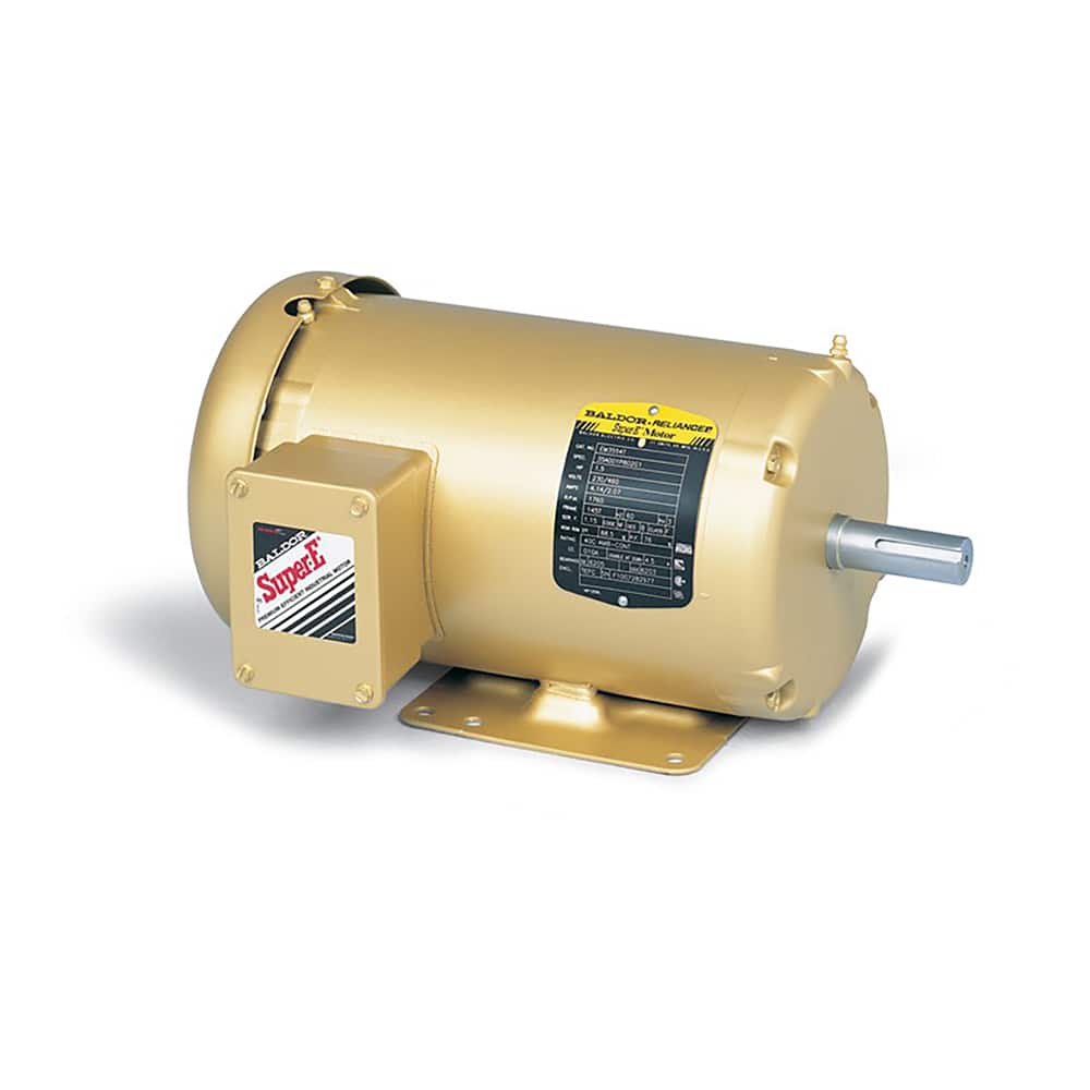 Baldor Reliance - Industrial Electric AC/DC Motors; Motor Type: Three Phase ; Type of Enclosure: TEFC ; Horsepower: 2 ; Thermal Protection Rating: None ; Name Plate RPMs: 1200 ; Voltage: 208-230/460 - Exact Tool & Supply