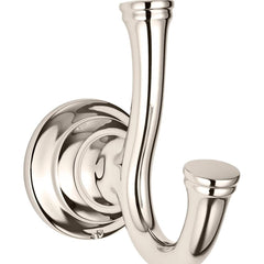 American Standard - Washroom Shelves, Soap Dishes & Towel Holders; Type: Double Robe Hook ; Material: Metal ; Length (Inch): 4 ; Width (Inch): 2-3/16 ; Depth (Inch): 4 ; Finish/Coating: Polished Nickel - Exact Tool & Supply