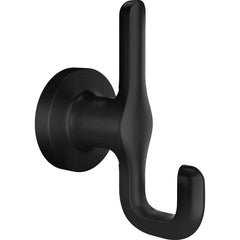 American Standard - Washroom Shelves, Soap Dishes & Towel Holders; Type: Double Robe Hook ; Material: Metal ; Length (Inch): 2-7/8 ; Width (Inch): 2 ; Depth (Inch): 2-7/8 ; Finish/Coating: Matte Black - Exact Tool & Supply