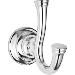 American Standard - Washroom Shelves, Soap Dishes & Towel Holders; Type: Double Robe Hook ; Material: Metal ; Length (Inch): 4 ; Width (Inch): 2-3/16 ; Depth (Inch): 4 ; Finish/Coating: Polished Chrome - Exact Tool & Supply