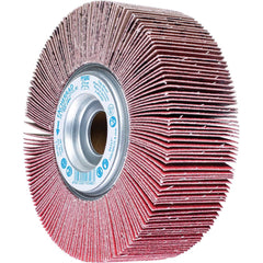 PFERD - Unmounted Flap Wheels; Abrasive Type: Coated ; Outside Diameter (Inch): 6 ; Face Width (Inch): 2 ; Center Hole Size (Inch): 1 ; Abrasive Material: Ceramic Oxide ; Grit: 80 - Exact Tool & Supply