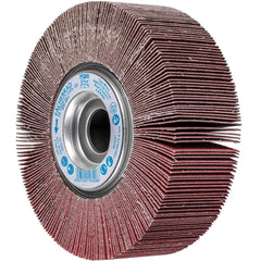 PFERD - Unmounted Flap Wheels; Abrasive Type: Coated ; Outside Diameter (Inch): 6 ; Face Width (Inch): 2 ; Center Hole Size (Inch): 1 ; Abrasive Material: Ceramic Oxide ; Grit: 120 - Exact Tool & Supply