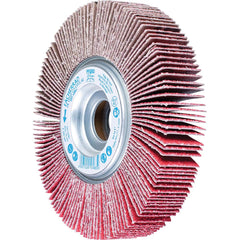 PFERD - Unmounted Flap Wheels; Abrasive Type: Coated ; Outside Diameter (Inch): 6 ; Face Width (Inch): 1 ; Center Hole Size (Inch): 1 ; Abrasive Material: Ceramic Oxide ; Grit: 40 - Exact Tool & Supply
