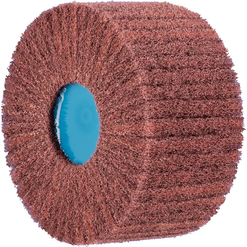 PFERD - Unmounted Flap Wheels; Abrasive Type: Non-Woven ; Outside Diameter (Inch): 4 ; Face Width (Inch): 2 ; Center Hole Thread Size: 5/8-11 ; Abrasive Material: Aluminum Oxide ; Grit: 280 - Exact Tool & Supply