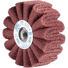 PFERD - Unmounted Flap Wheels; Abrasive Type: Non-Woven ; Outside Diameter (Inch): 5 ; Face Width (Inch): 2 ; Center Hole Thread Size: 5/8-11 ; Abrasive Material: Aluminum Oxide ; Grit: 280 - Exact Tool & Supply