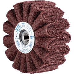 PFERD - Unmounted Flap Wheels; Abrasive Type: Non-Woven ; Outside Diameter (Inch): 5 ; Face Width (Inch): 2 ; Center Hole Thread Size: 5/8-11 ; Abrasive Material: Aluminum Oxide ; Grit: 180 - Exact Tool & Supply