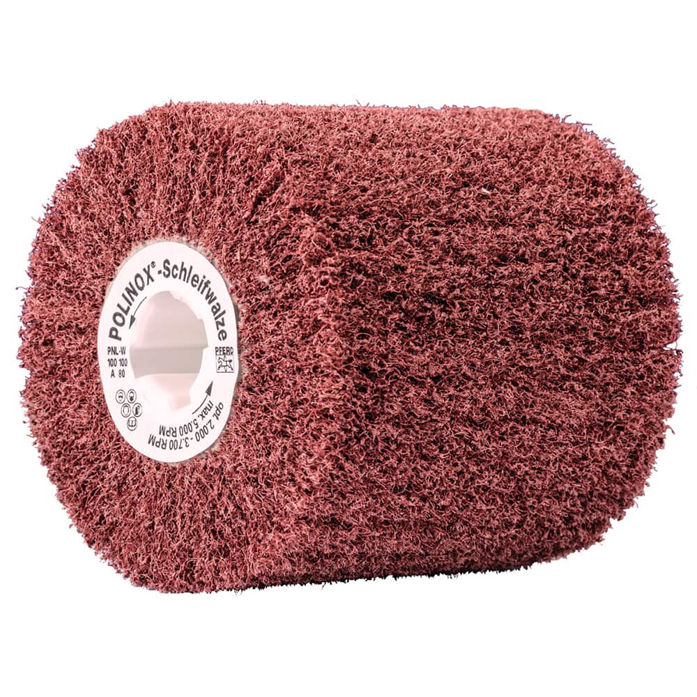 PFERD - Unmounted Flap Wheels; Abrasive Type: Non-Woven ; Outside Diameter (Inch): 4 ; Face Width (Inch): 4 ; Center Hole Thread Size: 5/8-11 ; Abrasive Material: Aluminum Oxide ; Grit: 80 - Exact Tool & Supply