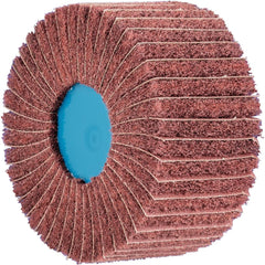 PFERD - Unmounted Flap Wheels; Abrasive Type: Non-Woven ; Outside Diameter (Inch): 4 ; Face Width (Inch): 4 ; Center Hole Thread Size: 5/8-11 ; Abrasive Material: Aluminum Oxide ; Grit: 180 - Exact Tool & Supply