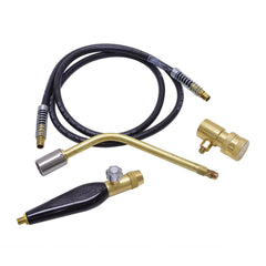 Made in USA - Propane & MAPP Torch Kits; Type: Air/LP ; Fuel Type: LP Gas ; Contents: Welding Handle TH9; Fuel Gas Regulator RP3A; Welding Brazing Tip ST06MP; Hoses HLP11SS ; Contents: Welding Handle TH9; Fuel Gas Regulator RP3A; Welding Brazing Tip ST06 - Exact Tool & Supply