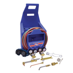Made in USA - Oxygen/Acetylene Torch Kits; Type: Braze Maintenance Kit ; Maximum Cutting: 2 (Inch); Welding Capacity: 1/4 (Inch); Maximum Heating Capacity: 5600?F ; Contents: Welding Handle 71; Cutting Attachment CA100; Oxygen Regulator RO; Fuel Gas Regu - Exact Tool & Supply