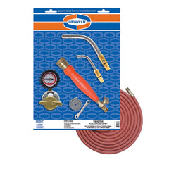 Made in USA - Propane & MAPP Torch Kits; Type: Air/Acetylene ; Fuel Type: Acetylene ; Contents: Acetylene Regulator RB; Handle TH6; Tips A-5, A-14; Acetylene Hose H12; Tank Key w/chain W05 ; Contents: Acetylene Regulator RB; Handle TH6; Tips A-5, A-14; A - Exact Tool & Supply