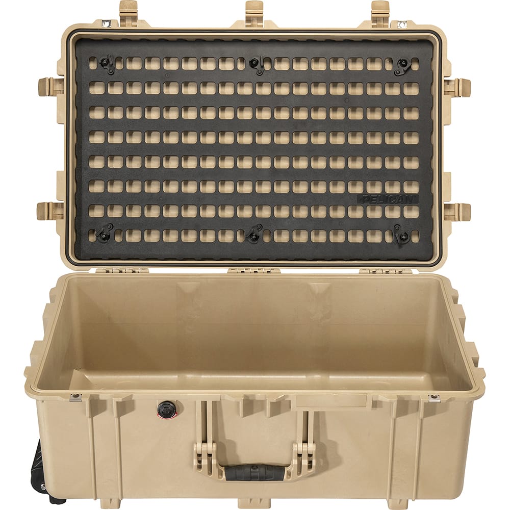 Pelican Products, Inc. - Tool Box Case & Cabinet Accessories; Type: Lid Organizer ; For Use With: Pelican 1650 Case ; Material Family: Plastic ; Material: Plastic ; Width (Inch): 13 ; Height (Inch): 18 - Exact Tool & Supply