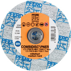 PFERD - Quick Change Discs; Disc Diameter (Inch): 3 ; Attaching System: Quick Change Type CD ; Abrasive Type: Non-Woven ; Abrasive Material: Silicon Carbide ; Grade: Fine ; Backing Material: Cloth - Exact Tool & Supply