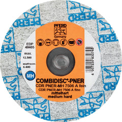 PFERD - Quick Change Discs; Disc Diameter (Inch): 3 ; Attaching System: Quick Change Type CDR ; Abrasive Type: Non-Woven ; Abrasive Material: Aluminum Oxide ; Grade: Fine ; Backing Material: Cloth - Exact Tool & Supply