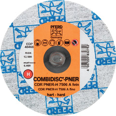 PFERD - Quick Change Discs; Disc Diameter (Inch): 3 ; Attaching System: Quick Change Type CDR ; Abrasive Type: Non-Woven ; Abrasive Material: Aluminum Oxide ; Grade: Fine ; Backing Material: Cloth - Exact Tool & Supply