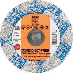 PFERD - Quick Change Discs; Disc Diameter (Inch): 3 ; Attaching System: Quick Change Type CDR ; Abrasive Type: Non-Woven ; Abrasive Material: Aluminum Oxide ; Grade: Coarse ; Backing Material: Cloth - Exact Tool & Supply