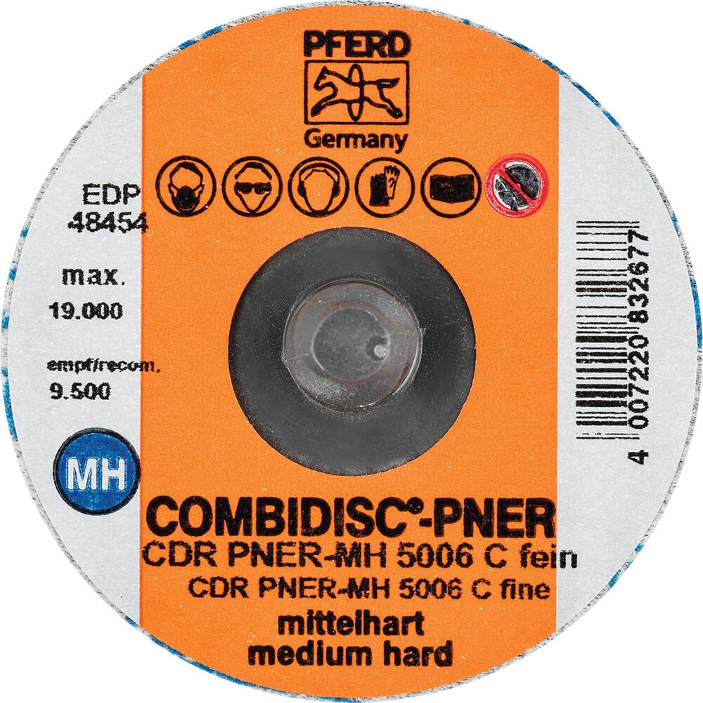 PFERD - Quick Change Discs; Disc Diameter (Inch): 2 ; Attaching System: Quick Change Type CDR ; Abrasive Type: Non-Woven ; Abrasive Material: Silicon Carbide ; Grade: Fine ; Backing Material: Cloth - Exact Tool & Supply