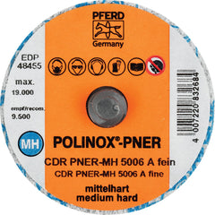 PFERD - Quick Change Discs; Disc Diameter (Inch): 2 ; Attaching System: Quick Change Type CDR ; Abrasive Type: Non-Woven ; Abrasive Material: Aluminum Oxide ; Grade: Fine ; Backing Material: Cloth - Exact Tool & Supply