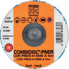PFERD - Quick Change Discs; Disc Diameter (Inch): 2 ; Attaching System: Quick Change Type CDR ; Abrasive Type: Non-Woven ; Abrasive Material: Aluminum Oxide ; Grade: Fine ; Backing Material: Cloth - Exact Tool & Supply