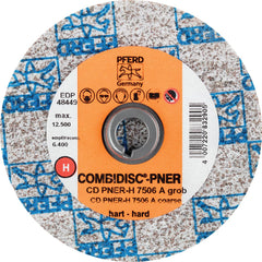 PFERD - Quick Change Discs; Disc Diameter (Inch): 3 ; Attaching System: Quick Change Type CD ; Abrasive Type: Non-Woven ; Abrasive Material: Aluminum Oxide ; Grade: Coarse ; Backing Material: Cloth - Exact Tool & Supply