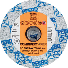 PFERD - Quick Change Discs; Disc Diameter (Inch): 3 ; Attaching System: Quick Change Type CD ; Abrasive Type: Non-Woven ; Abrasive Material: Silicon Carbide ; Grade: Fine ; Backing Material: Cloth - Exact Tool & Supply