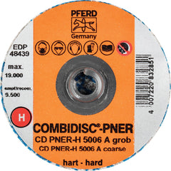 PFERD - Quick Change Discs; Disc Diameter (Inch): 2 ; Attaching System: Quick Change Type CD ; Abrasive Type: Non-Woven ; Abrasive Material: Aluminum Oxide ; Grade: Coarse ; Backing Material: Cloth - Exact Tool & Supply