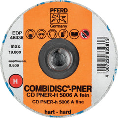 PFERD - Quick Change Discs; Disc Diameter (Inch): 2 ; Attaching System: Quick Change Type CD ; Abrasive Type: Non-Woven ; Abrasive Material: Aluminum Oxide ; Grade: Fine ; Backing Material: Cloth - Exact Tool & Supply