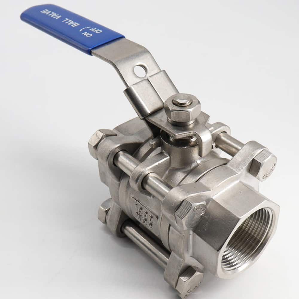 Guardian Worldwide - Ball Valves; Type: Ball Valve ; Pipe Size (Inch): 1-1/4 ; Material: Stainless Steel ; Style: Inline 2-Way ; End Connections: FNPT x FNPT ; Port Type: Full - Exact Tool & Supply