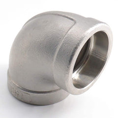 Guardian Worldwide - Stainless Steel Pipe Fittings; Type: 90? Elbow ; Fitting Size: 3/4 ; End Connections: Socket Weld x Socket Weld ; Material Grade: 316 ; Pressure Rating (psi): 150 - Exact Tool & Supply