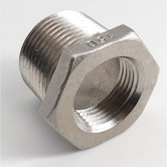 Guardian Worldwide - Stainless Steel Pipe Fittings; Type: Hexagon Bushing ; Fitting Size: 1 x 3/4 ; End Connections: MNPT x FNPT ; Material Grade: 316 ; Pressure Rating (psi): 150 ; Length (Inch): 1.28 - Exact Tool & Supply