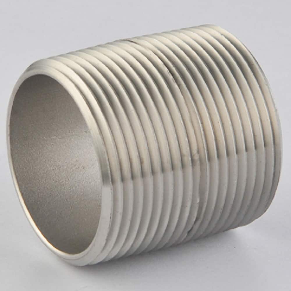 Guardian Worldwide - Stainless Steel Pipe Nipples & Pipe; Style: Threaded ; Pipe Size: 2-1/2 (Inch); Length (Inch): 2-1/2 ; Material Grade: 304/304L ; Schedule: 40 - Exact Tool & Supply