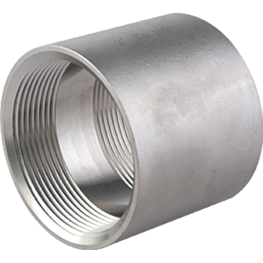 Guardian Worldwide - Stainless Steel Pipe Fittings; Type: Full Coupling ; Fitting Size: 3/4 ; End Connections: FNPT x FNPT ; Material Grade: 316 ; Pressure Rating (psi): 150 ; Length (Inch): 1-1/2 - Exact Tool & Supply