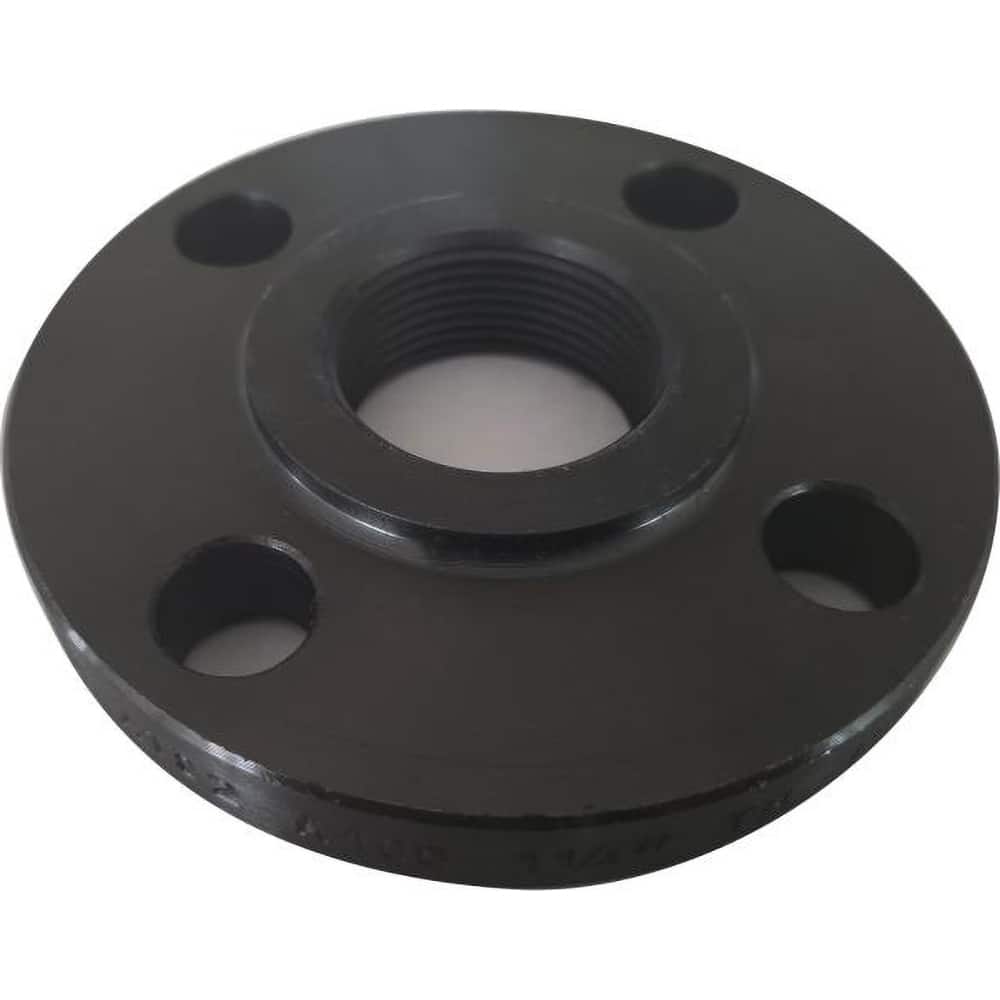Guardian Worldwide - Stainless Steel Pipe Flanges; Style: Threaded ; Pipe Size: 1-1/4 (Inch); Outside Diameter (Inch): 4.62 ; Material Grade: Carbon Steel ; Distance Across Bolt Hole Centers: 3-1/2 (Inch); Number of Bolt Holes: 4.000 - Exact Tool & Supply