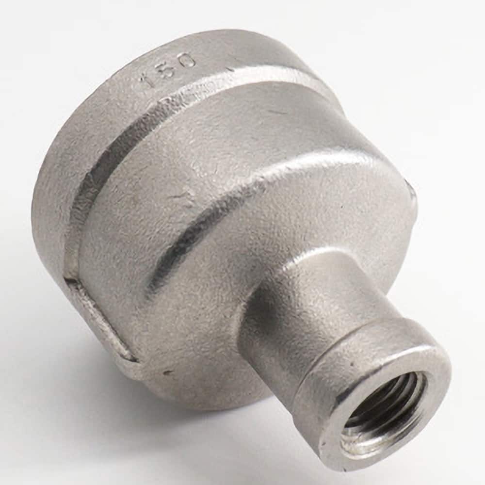 Guardian Worldwide - Stainless Steel Pipe Fittings; Type: Reducing Coupling ; Fitting Size: 1 x 1/4 ; End Connections: FNPT x FNPT ; Material Grade: 304 ; Pressure Rating (psi): 150 ; Length (Inch): 1.95 - Exact Tool & Supply