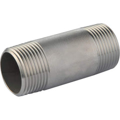 Guardian Worldwide - Stainless Steel Pipe Nipples & Pipe; Style: Threaded ; Pipe Size: 1-1/2 (Inch); Length (Inch): 6 ; Material Grade: 304/304L ; Schedule: 80 - Exact Tool & Supply