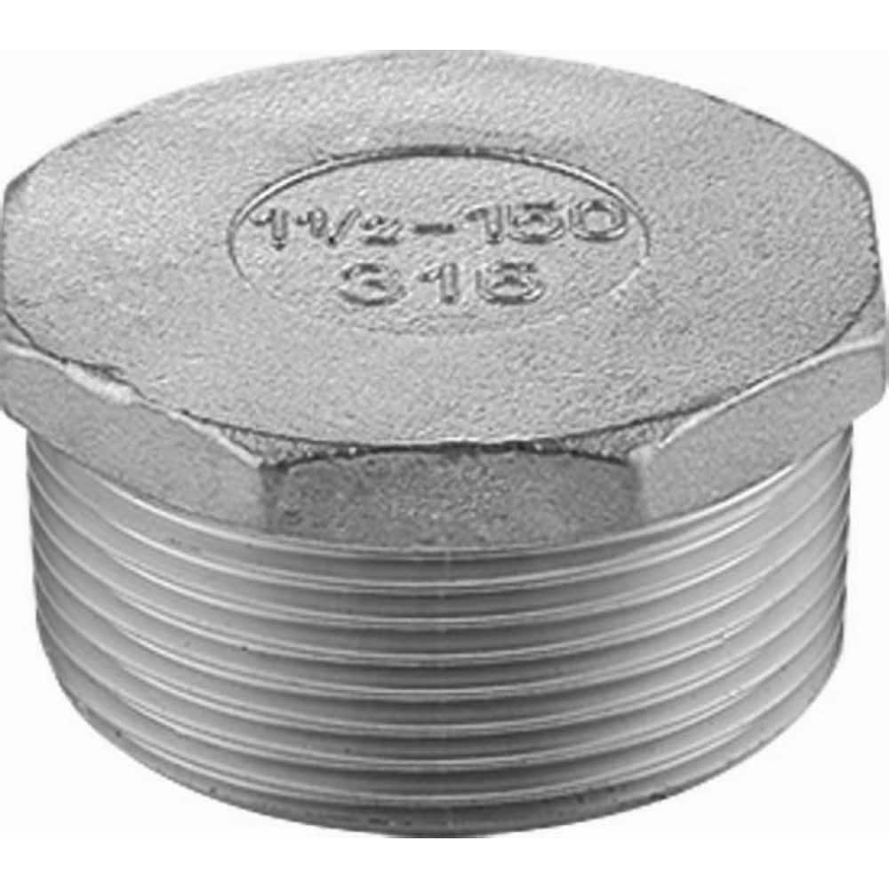 Guardian Worldwide - Stainless Steel Pipe Fittings; Type: Hexagon Plug ; Fitting Size: 3/4 ; End Connections: MNPT ; Material Grade: 316 ; Pressure Rating (psi): 150 ; Length (Inch): 1.08 - Exact Tool & Supply