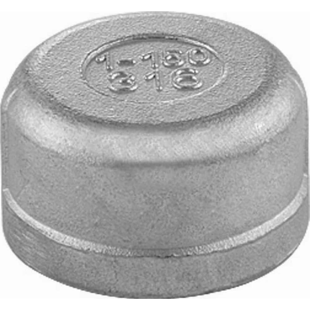Guardian Worldwide - Stainless Steel Pipe Fittings; Type: Round Cap ; Fitting Size: 1 ; End Connections: Threaded ; Material Grade: 316 ; Pressure Rating (psi): 150 - Exact Tool & Supply