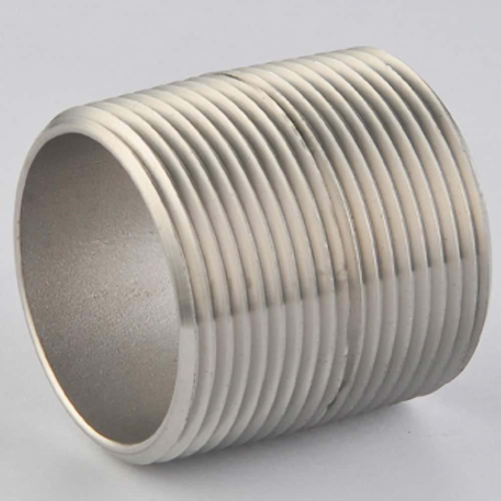 Guardian Worldwide - Stainless Steel Pipe Nipples & Pipe; Style: Threaded ; Pipe Size: 2 (Inch); Length (Inch): 2 ; Material Grade: 316/316L ; Schedule: 40 - Exact Tool & Supply
