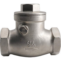 Guardian Worldwide - Check Valves; Design: 2-Way ; Pipe Size (Inch): 2 ; End Connections: FNPT x FNPT ; Material: Stainless Steel ; Material: Stainless Steel ; Seal Material: PTFE - Exact Tool & Supply
