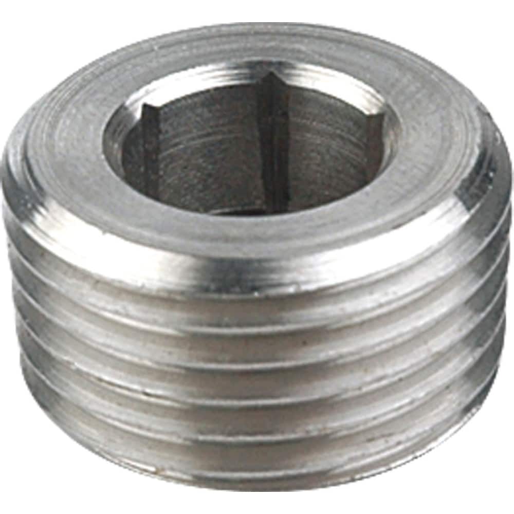 Guardian Worldwide - Stainless Steel Pipe Fittings; Type: Hexagon Socket Plug ; Fitting Size: 1 ; End Connections: MNPT ; Material Grade: 304 ; Pressure Rating (psi): 150 ; Length (Inch): 3/4 - Exact Tool & Supply