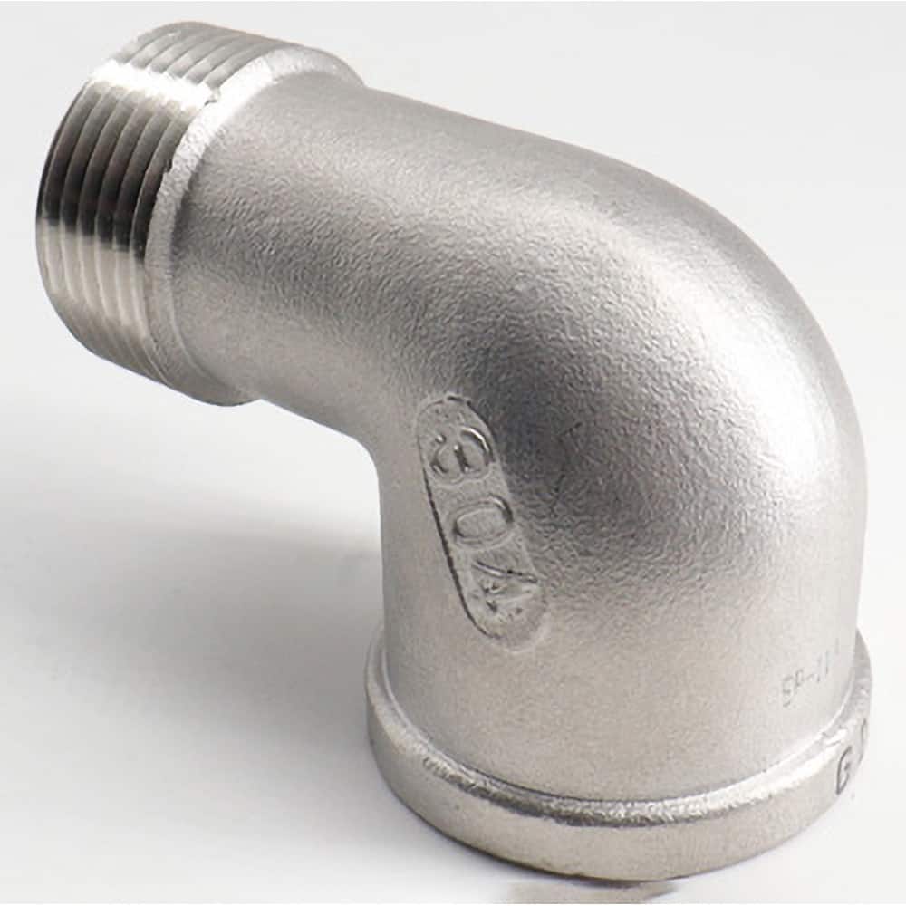 Guardian Worldwide - Stainless Steel Pipe Fittings; Type: 90? Street Elbow ; Fitting Size: 3/4 ; End Connections: MNPT x FNPT ; Material Grade: 304 ; Pressure Rating (psi): 150 - Exact Tool & Supply