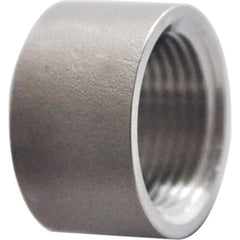 Guardian Worldwide - Stainless Steel Pipe Fittings; Type: Half Coupling ; Fitting Size: 1 ; End Connections: FNPT ; Material Grade: 316 ; Pressure Rating (psi): 150 ; Length (Inch): 0.81 - Exact Tool & Supply