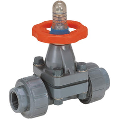 Hayward - Diaphragm Valves; End Connections: Socket; Threaded ; Pipe Size: 1 (Inch); Pipe Size (mm): 25.40 ; Material: PVC ; Seal Material: EPDM ; Maximum Working Pressure (psi): 150.000 - Exact Tool & Supply