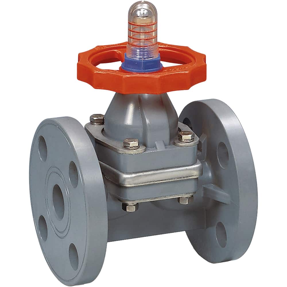 Hayward - Diaphragm Valves; End Connections: Flanged ; Pipe Size: 1 (Inch); Pipe Size (mm): 25.40 ; Material: PVC ; Seal Material: EPDM ; Maximum Working Pressure (psi): 150.000 - Exact Tool & Supply