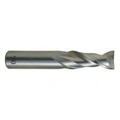 1 Dia. x 5 Overall Length 2-Flute .060 C/R Solid Carbide SE End Mill-Round Shank-Center Cutting-Uncoated - Exact Tool & Supply