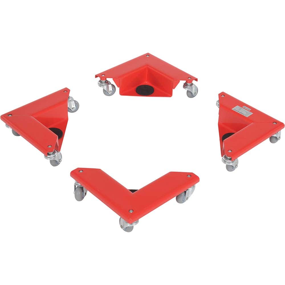 Vestil - Dollies; Load Capacity (Lb.): 1200.000 ; Material: Steel ; Width (Inch): 10-1/4 ; Wheel Diameter (Decimal Inch): 2.5000 ; Wheel Width (Decimal Inch): 0.7500 ; Height (Inch): 3-1/2 - Exact Tool & Supply