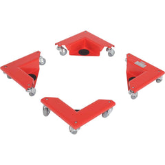 Vestil - Dollies; Load Capacity (Lb.): 1200.000 ; Material: Steel ; Width (Inch): 10-1/4 ; Wheel Diameter (Decimal Inch): 2.5000 ; Wheel Width (Decimal Inch): 0.7500 ; Height (Inch): 3-1/2 - Exact Tool & Supply